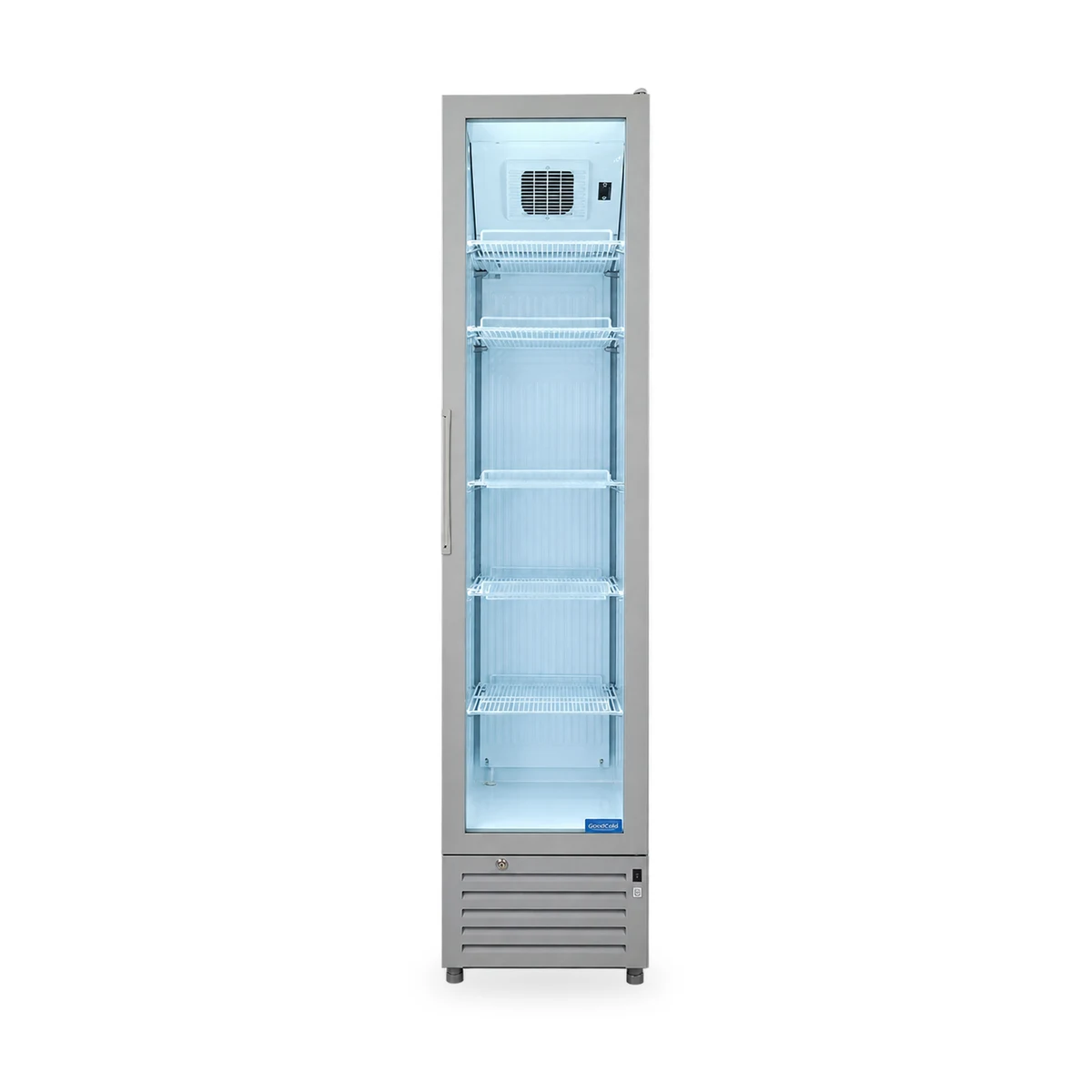 Glasdeurkoelkast 130 liter, smal model