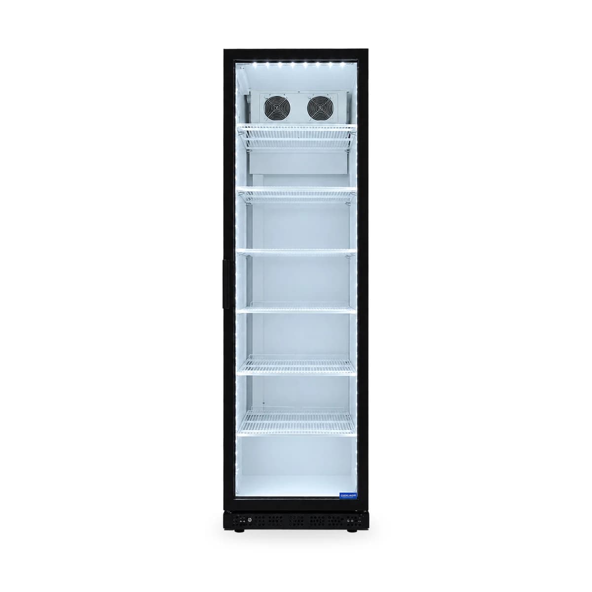 Glasdeurkoelkast 455 liter met ledverlichting