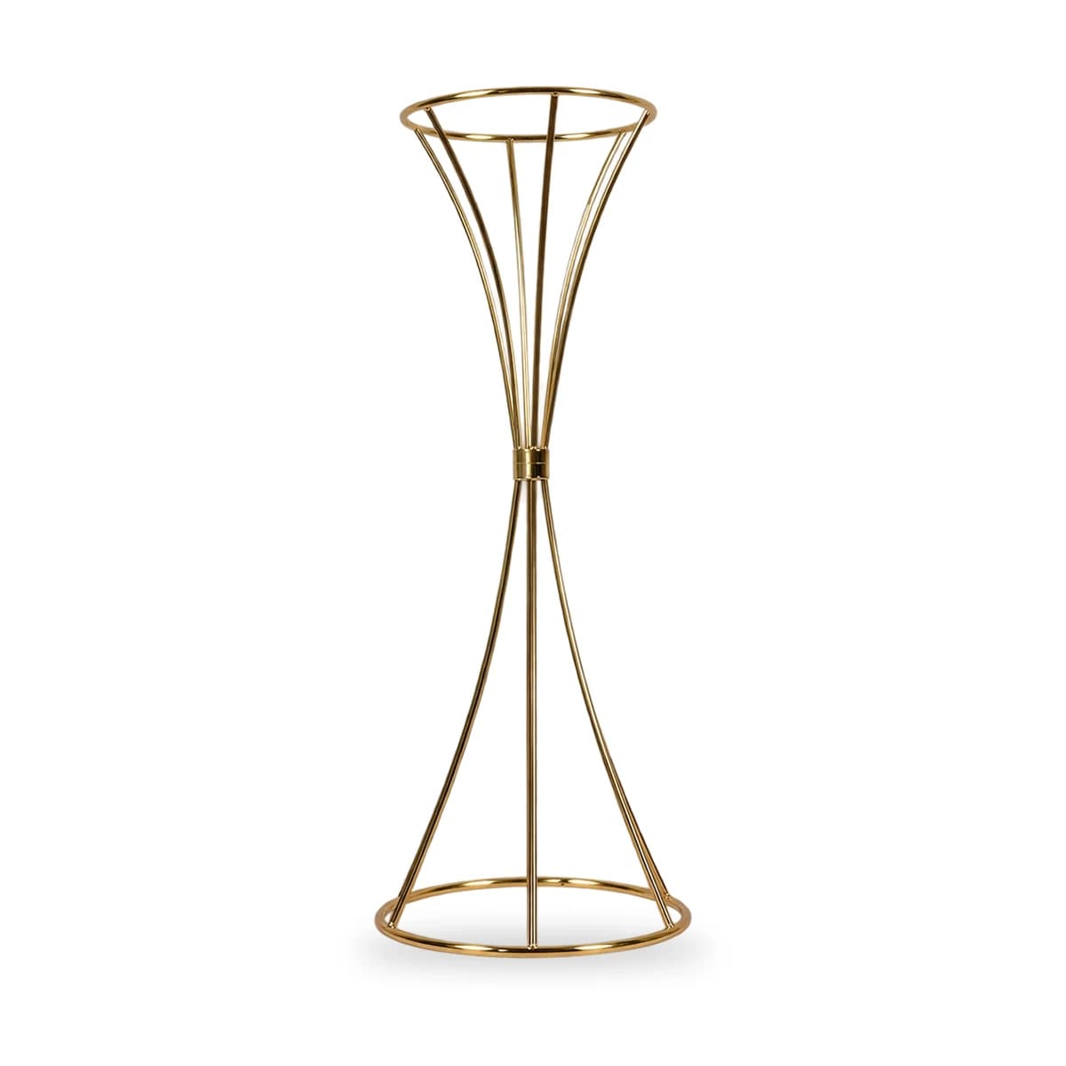 Gouden bloemenstandaard 52 cm