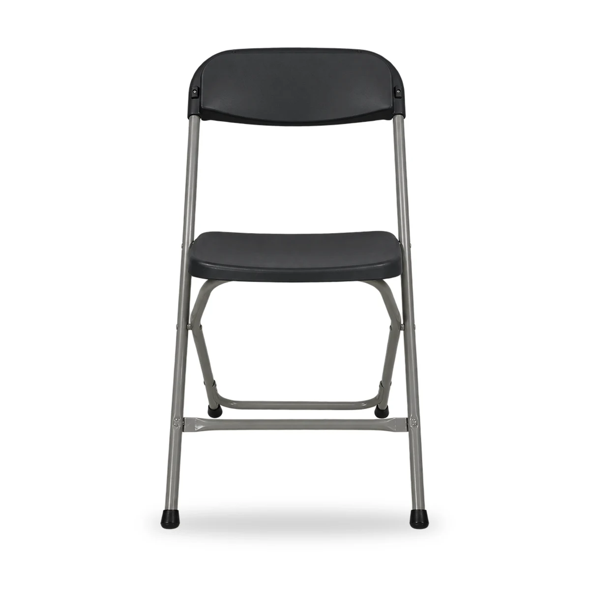 Klapstoel zwart met grijs frame