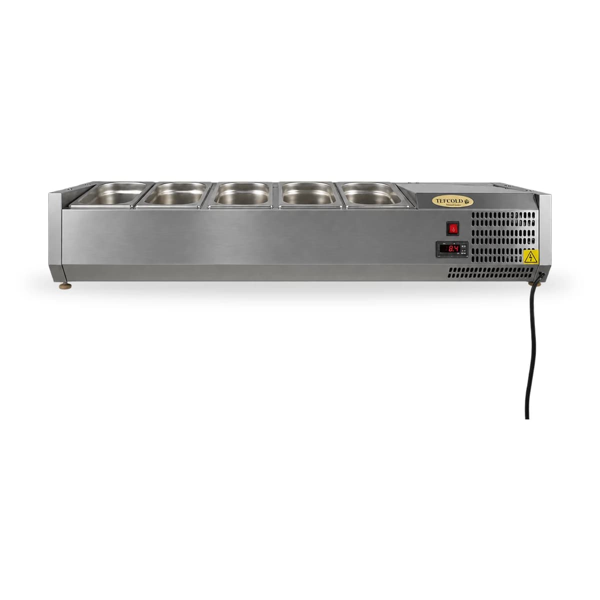 Koelvitrine met 5 GN-bakken, 120 cm