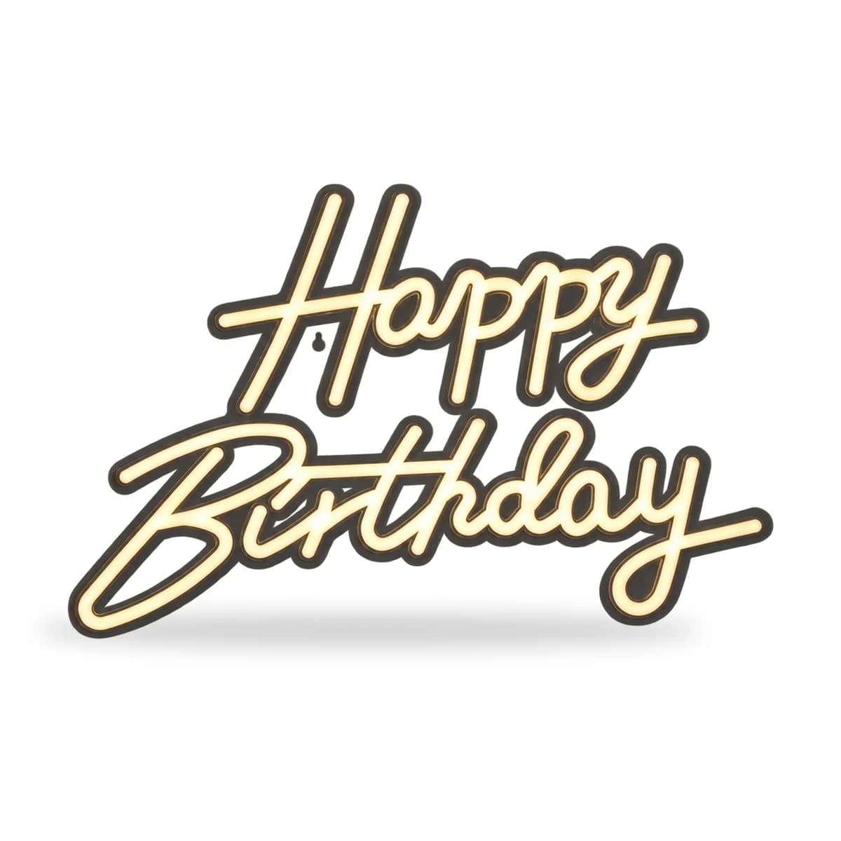 LED-neonbord Happy Birthday, warmwit