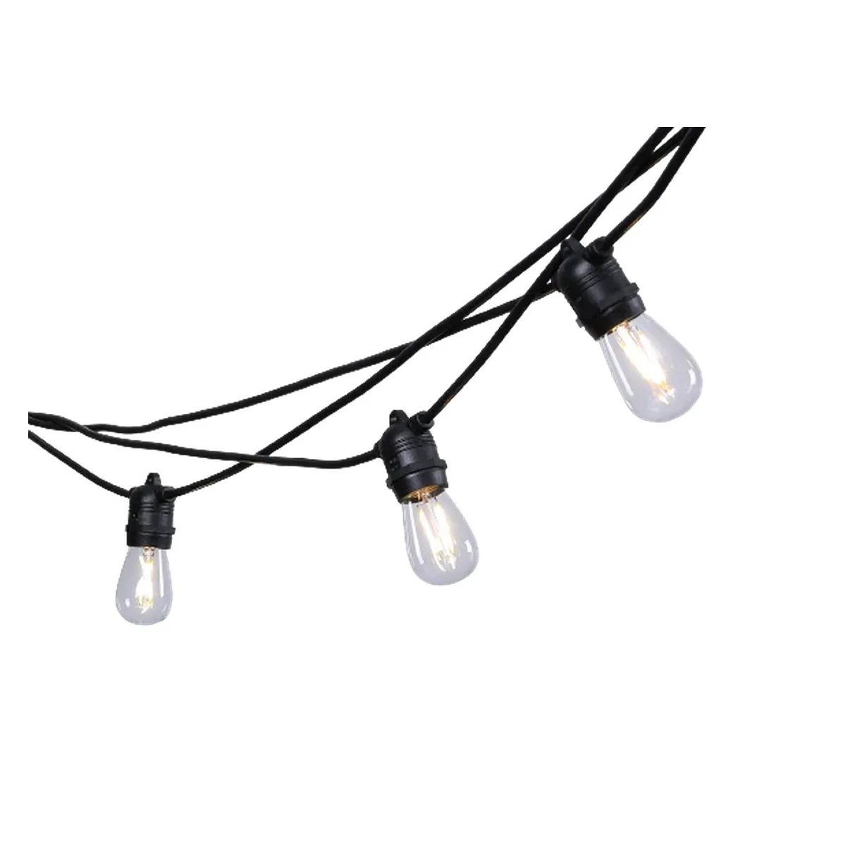 Lichtsnoer 10 m met 20 ledlampen, warm wit