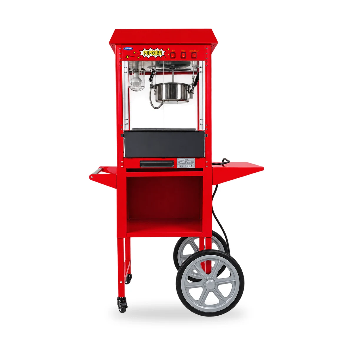 Retro popcornmachine op kar — foto 1 van 2