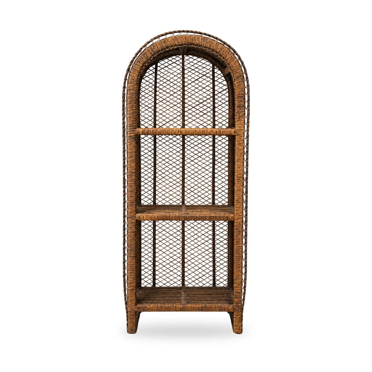 Rotan displayrek met boogvorm