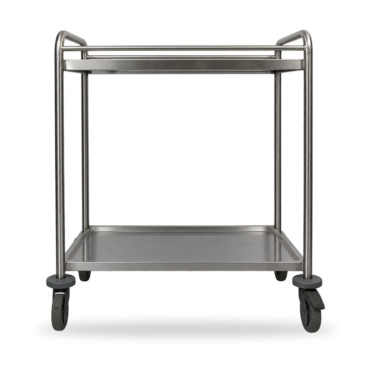 Serveerwagen inox op wielen